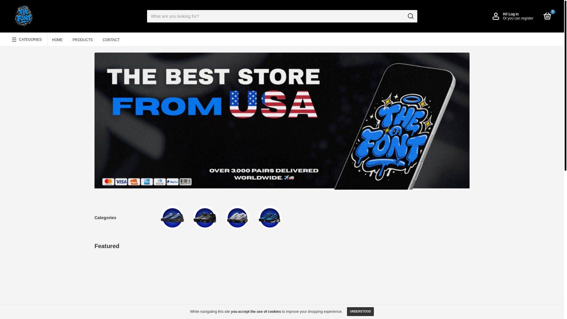 website screenshot of https://thefontusa.com/