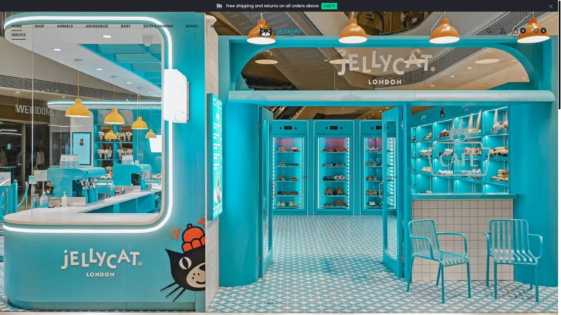 website screenshot of https://jellycats-ca.com/