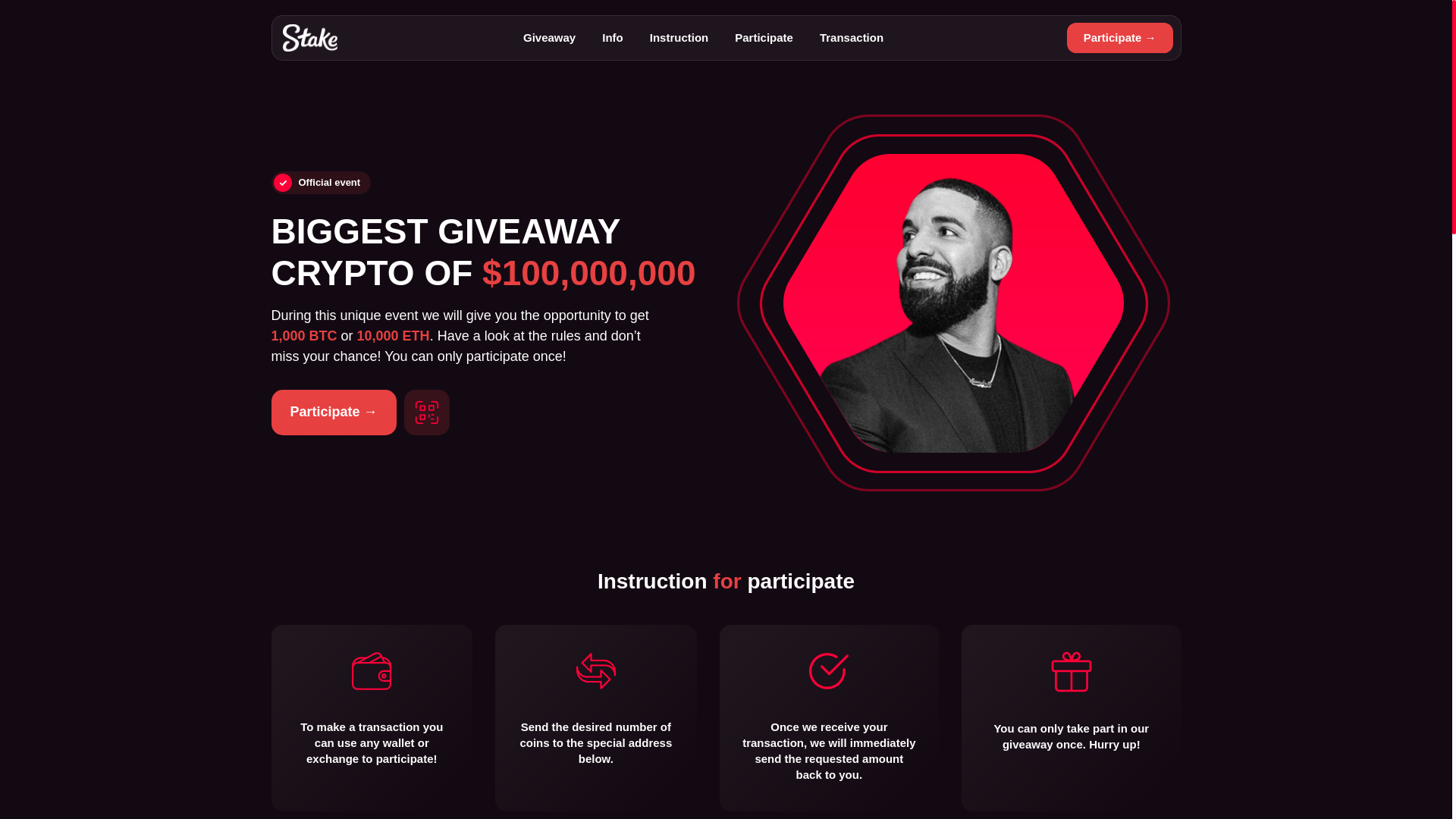 website screenshot of https://claim-stake2025.live/