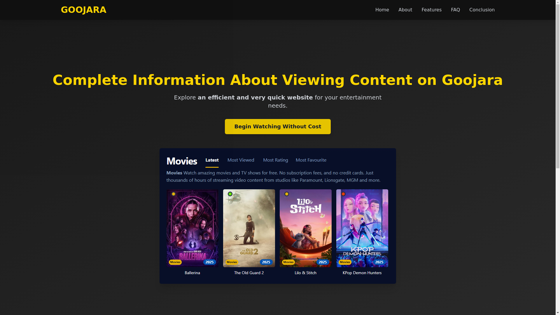 website screenshot of https://goojara-wriu.pages.dev/