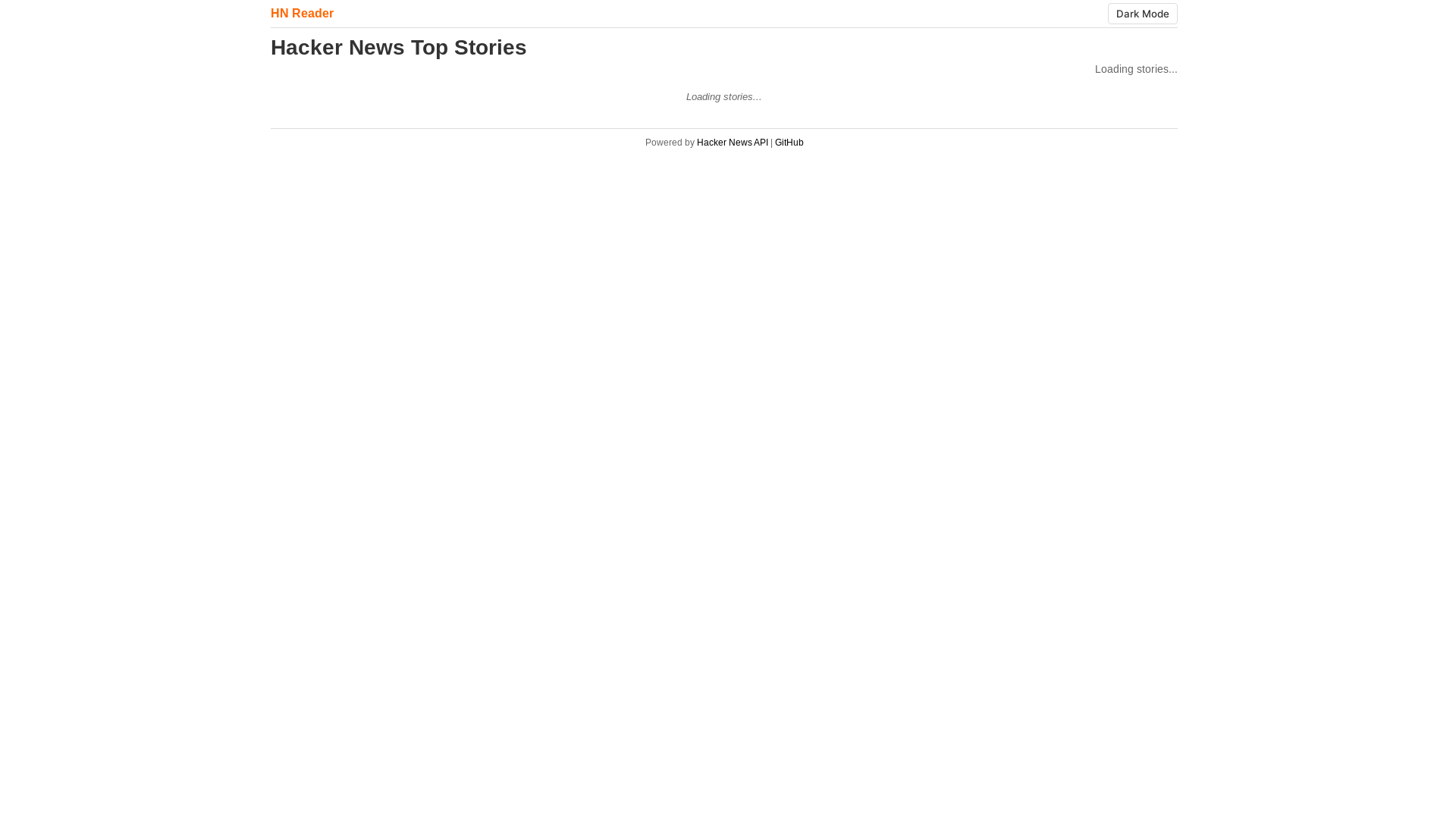 website screenshot of https://hn-reader.pages.dev/