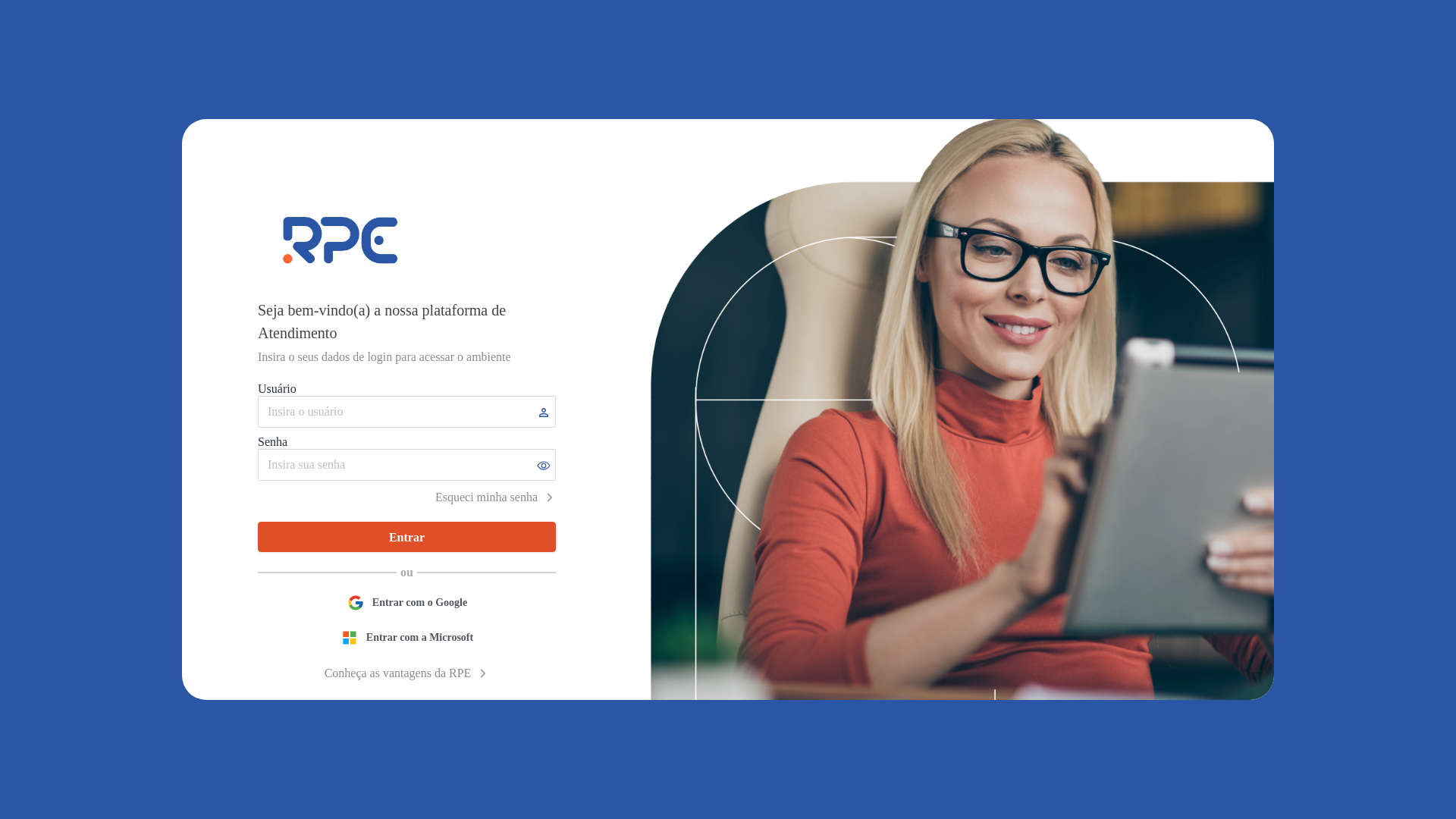 website screenshot of https://atendimento.acc.rpe.tech/