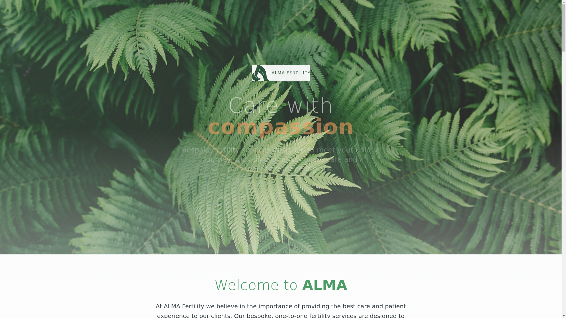 website screenshot of https://almafertility-oneclick.pages.dev/