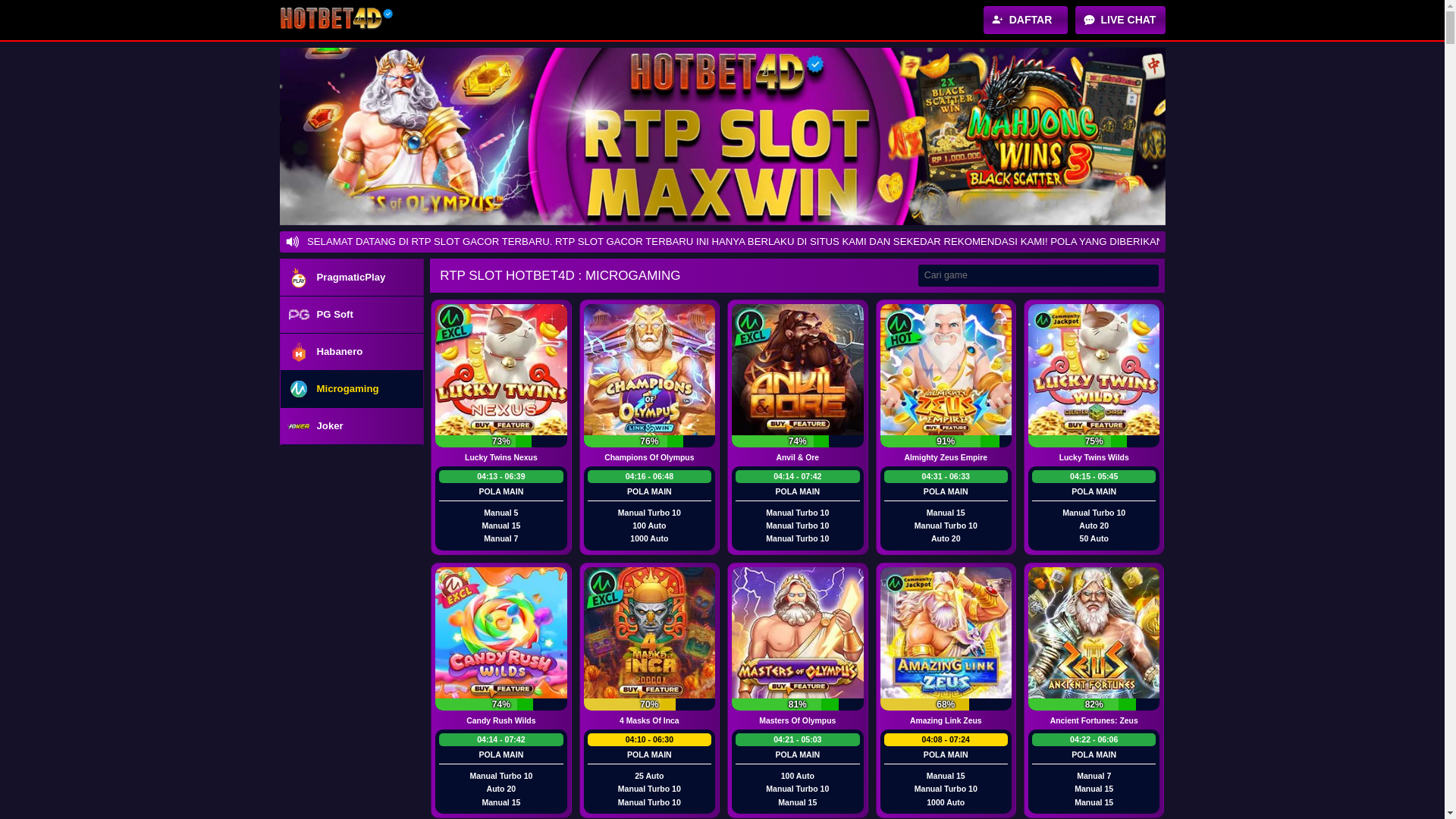 website screenshot of https://hotbet4d-rtp-slot-microgaming.pages.dev/