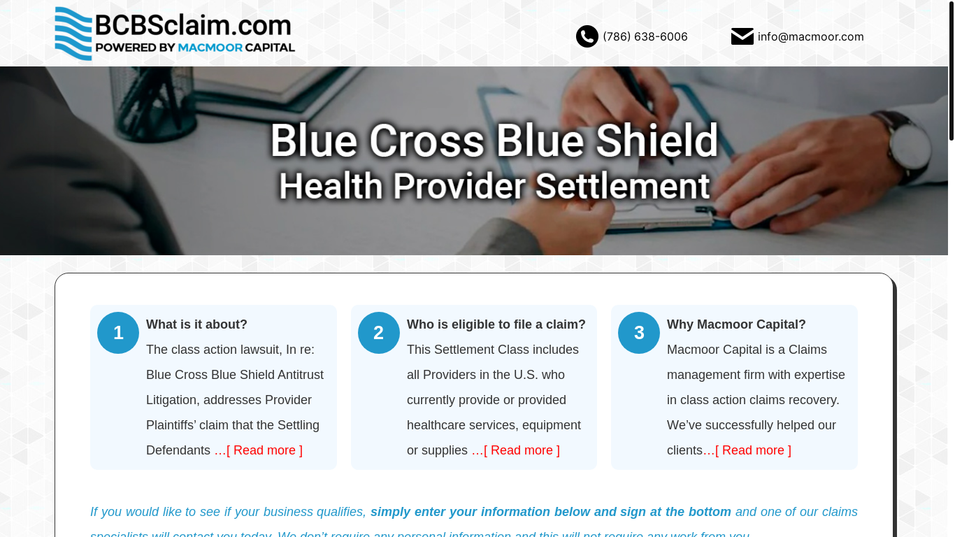 website screenshot of https://helpwithmacmoor.info/