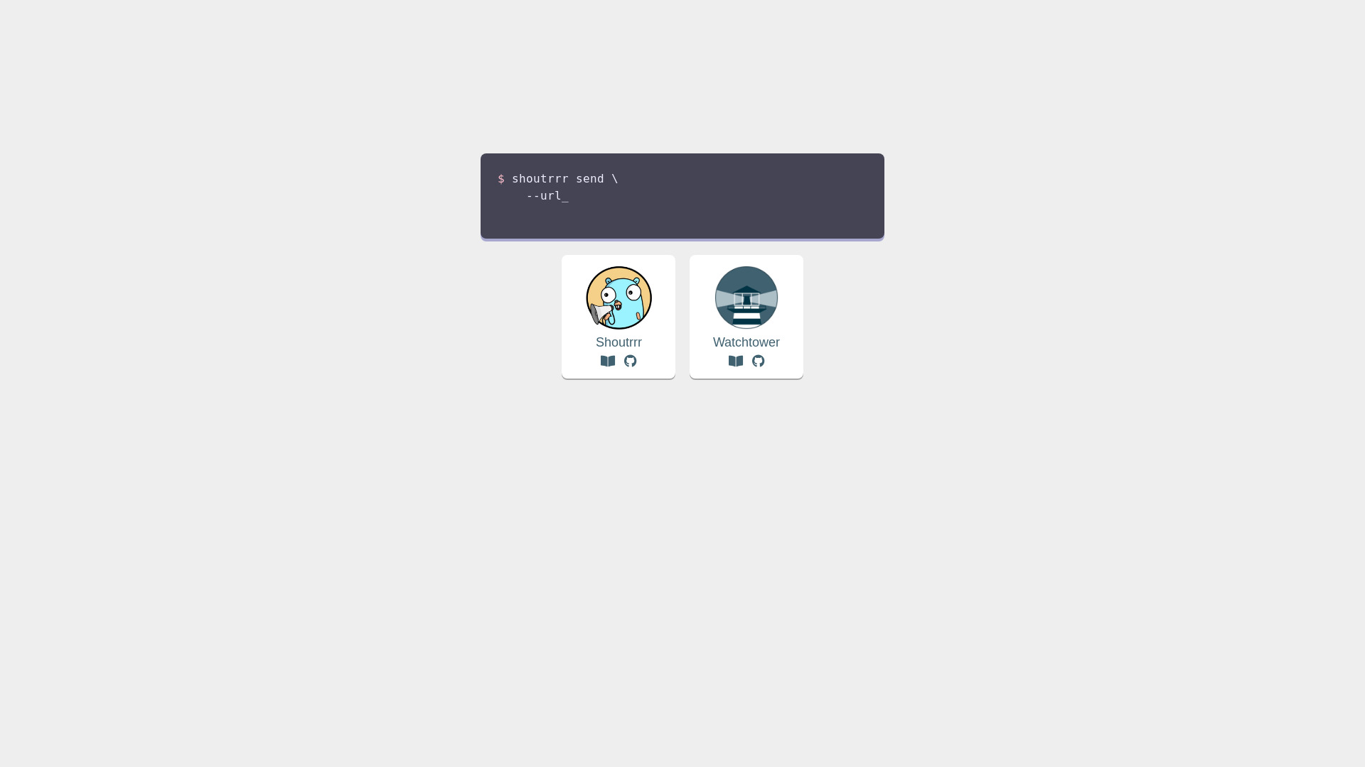 website screenshot of https://containrrr.dev