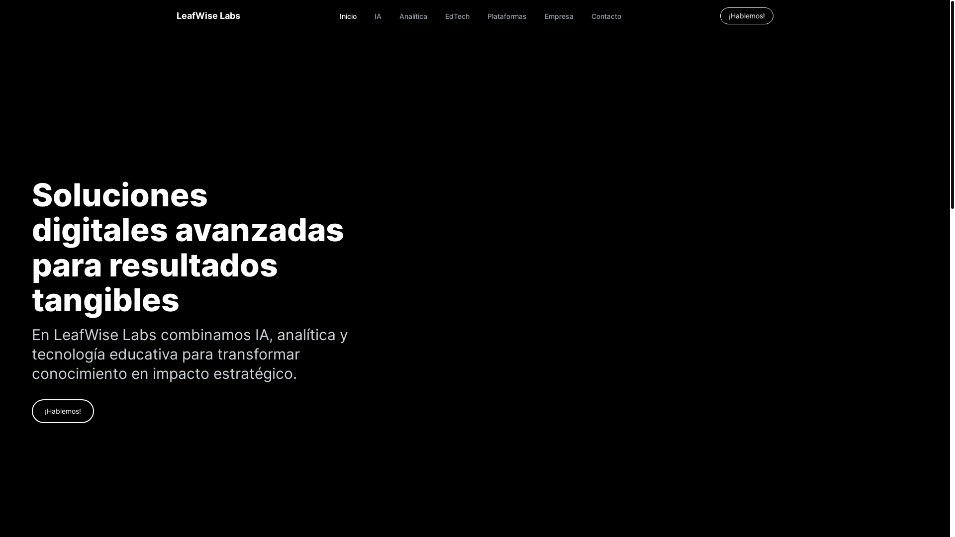 website screenshot of https://leafwiselabs.com/