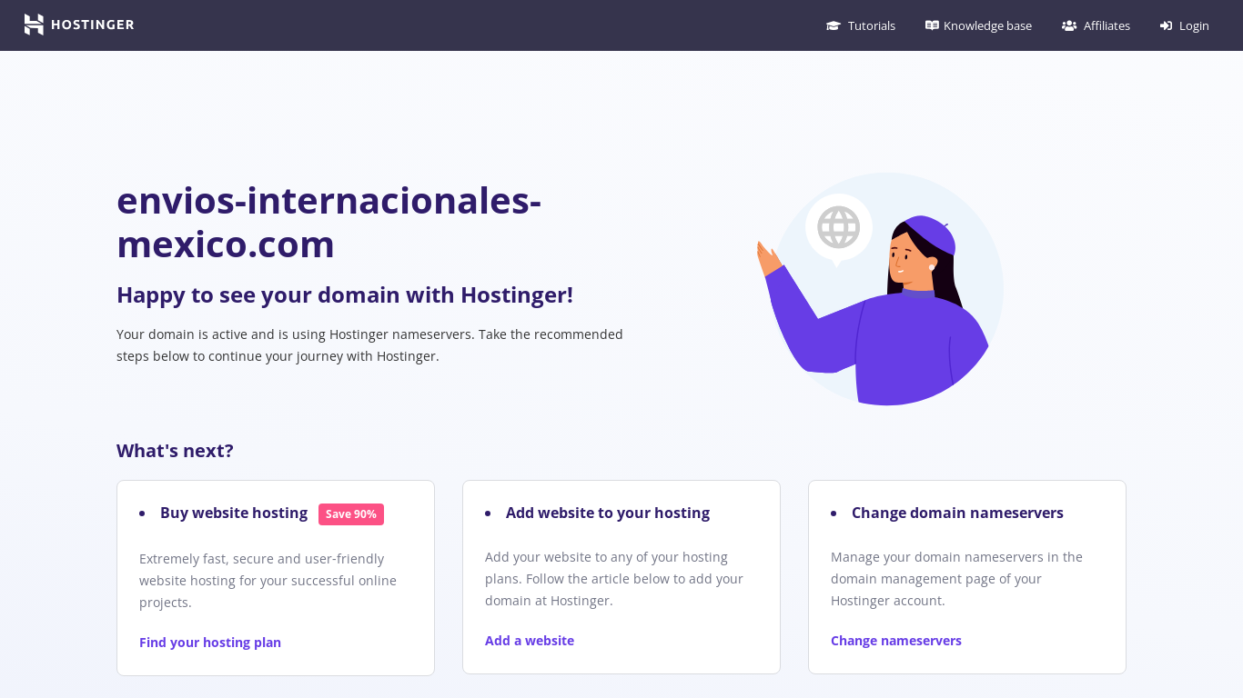 website screenshot of https://envios-internacionales-mexico.com/