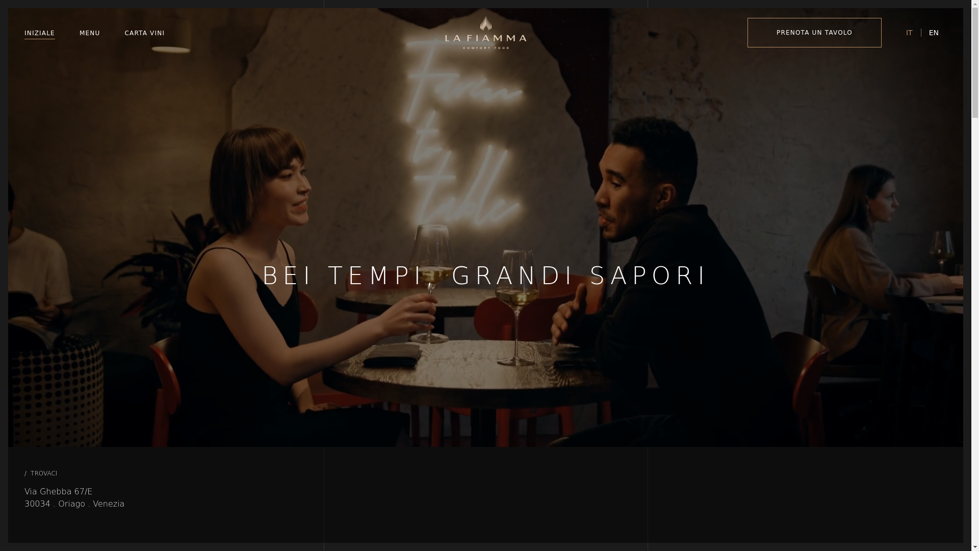 website screenshot of https://lafiamma.pages.dev/