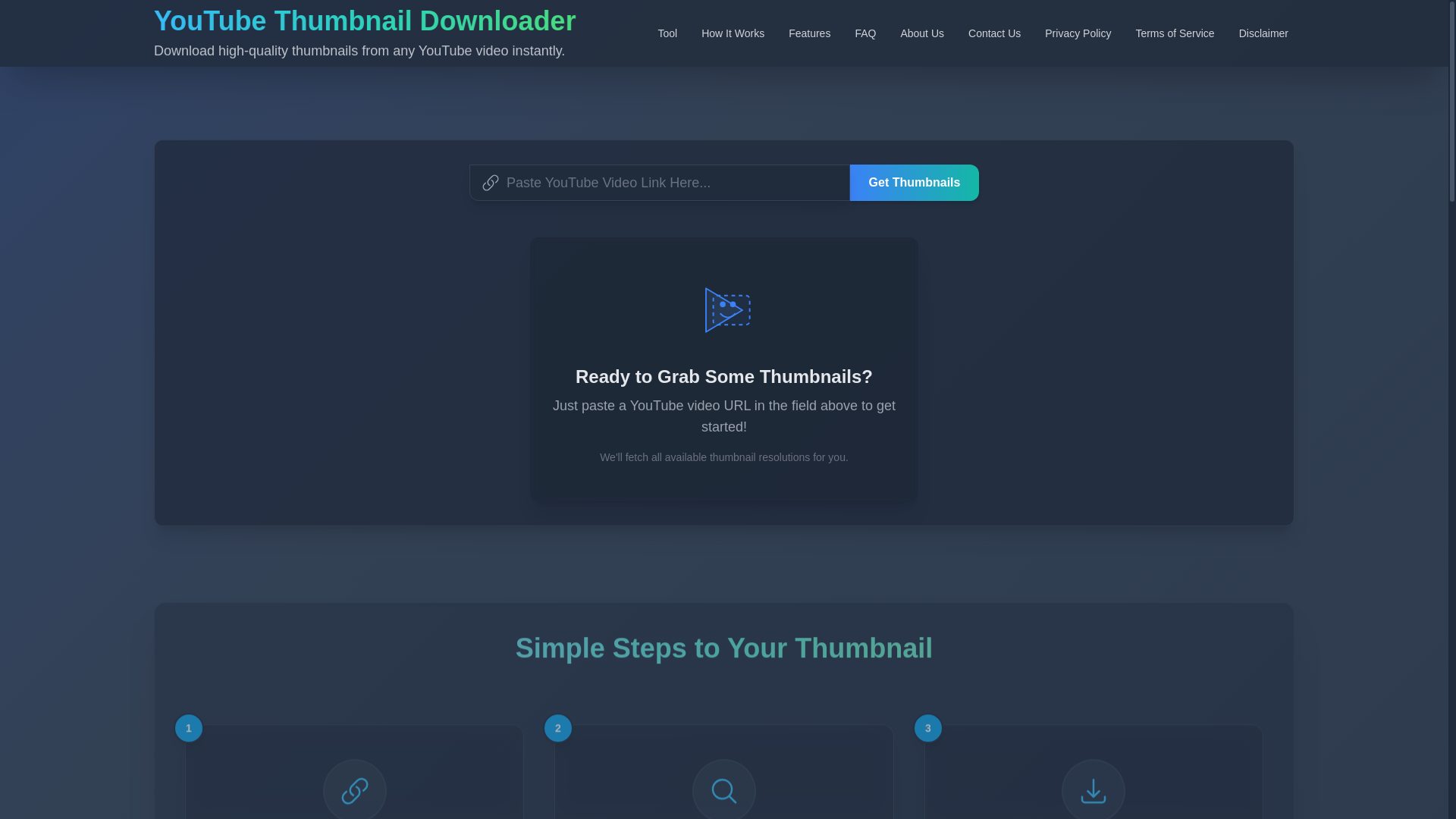 website screenshot of https://youtube-thumbnail-cpu.pages.dev/
