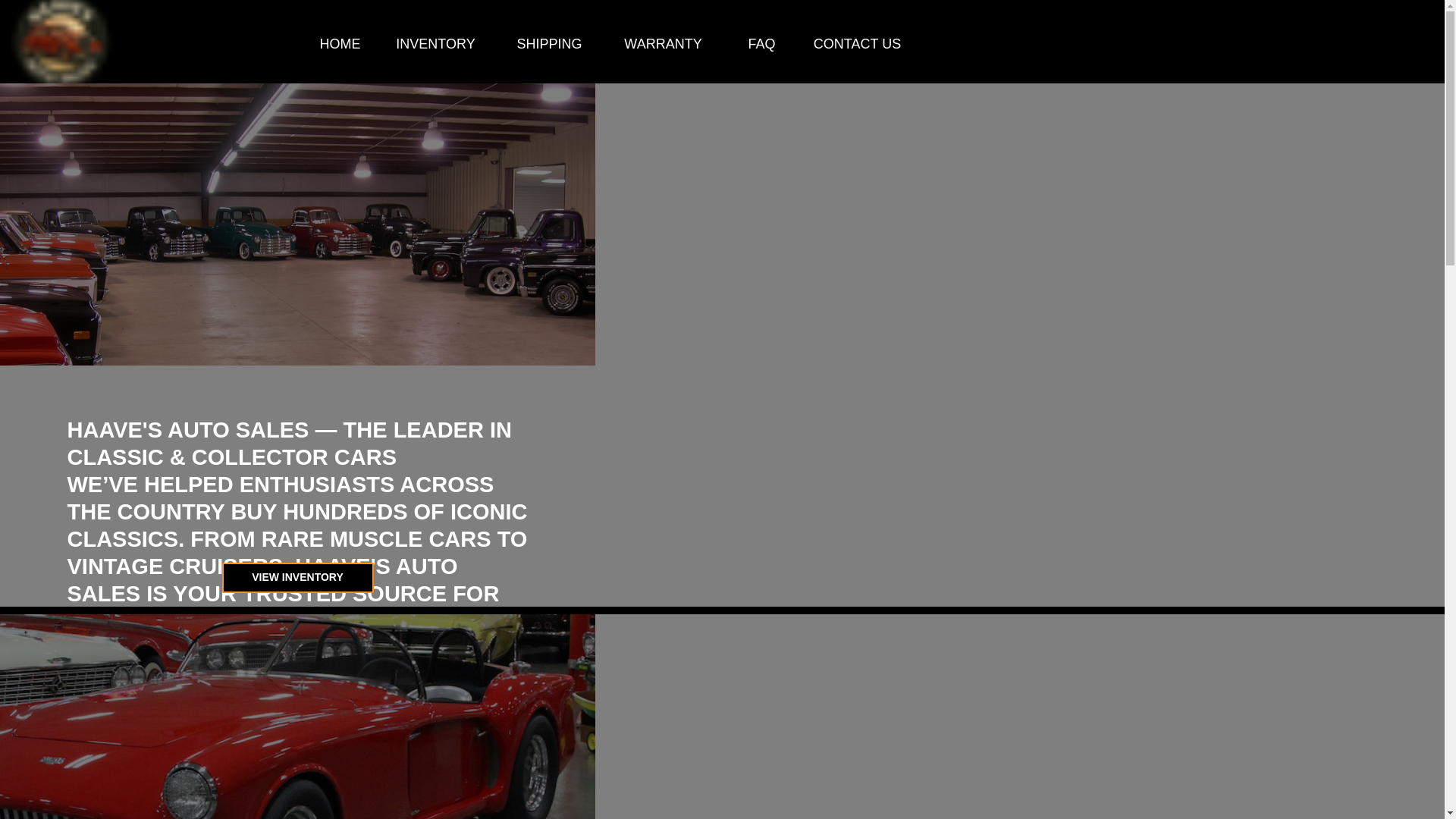 website screenshot of https://haavesauto-sales.com/