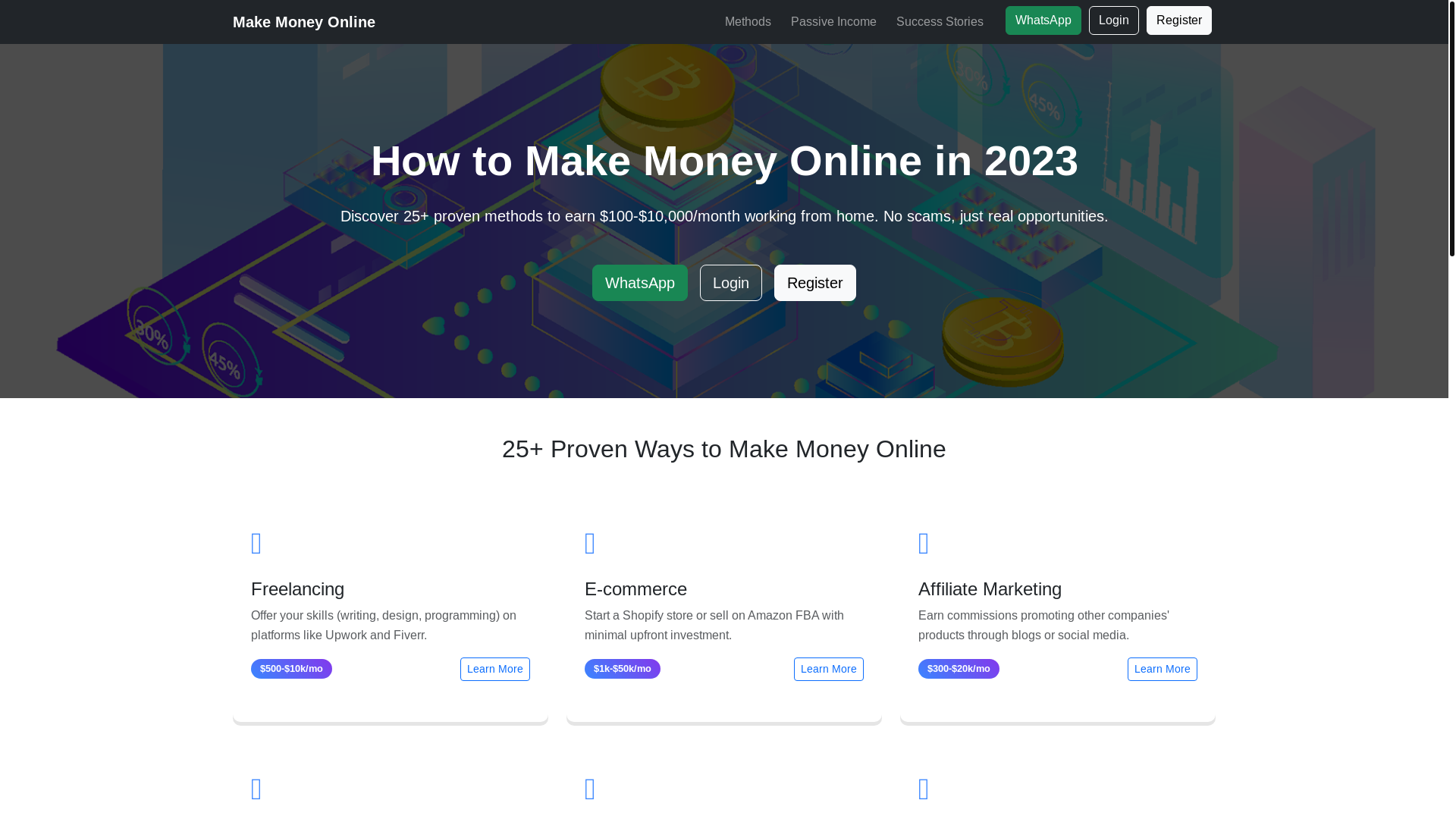 website screenshot of https://howtomakemoneyonline1.mom/