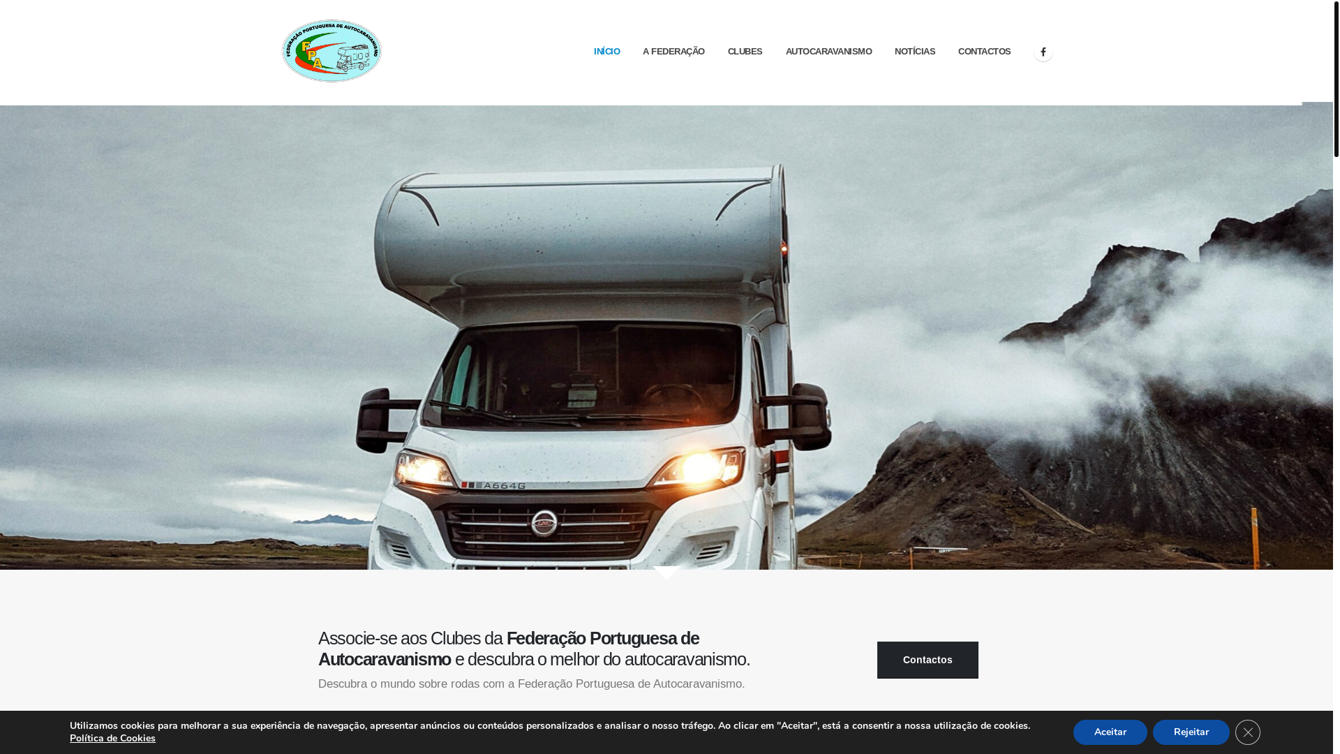 website screenshot of https://fpautocaravanismo.pt/