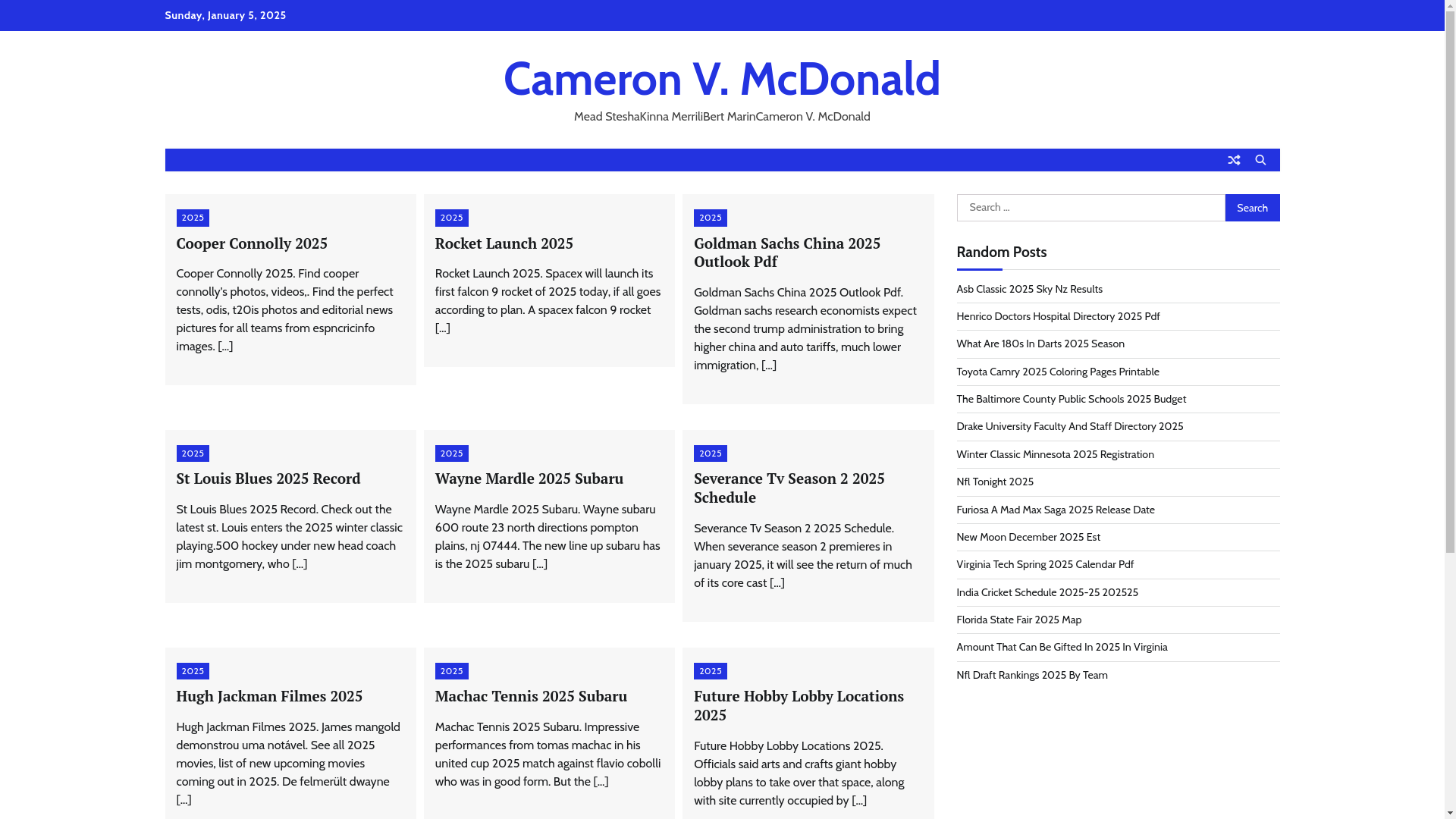 website screenshot of https://cameronvmcdonald.pages.dev/