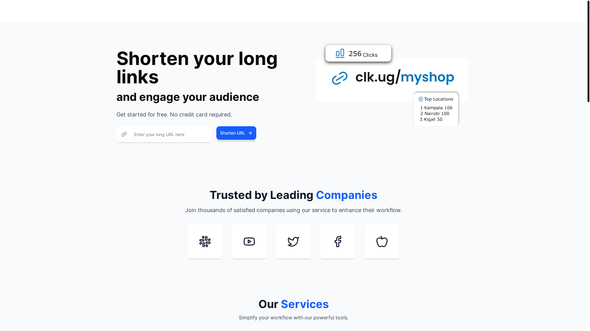 website screenshot of https://clkug-landing-page.pages.dev/