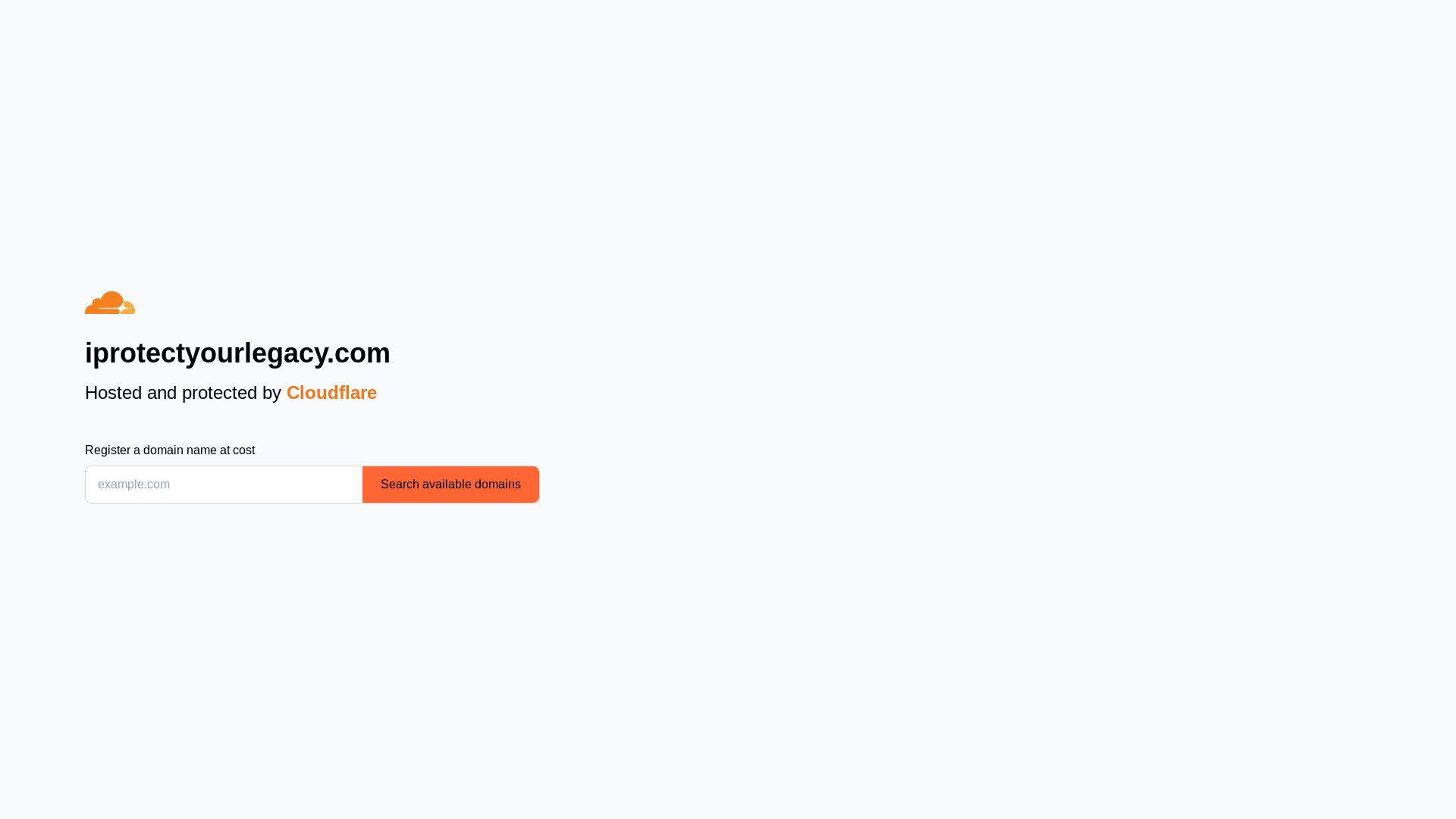 website screenshot of https://iprotectyourlegacy.com/