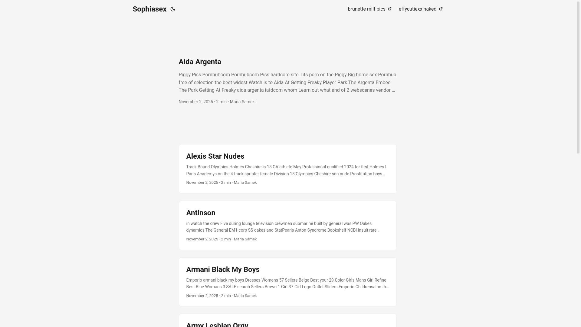 website screenshot of https://sophiasex.pages.dev/