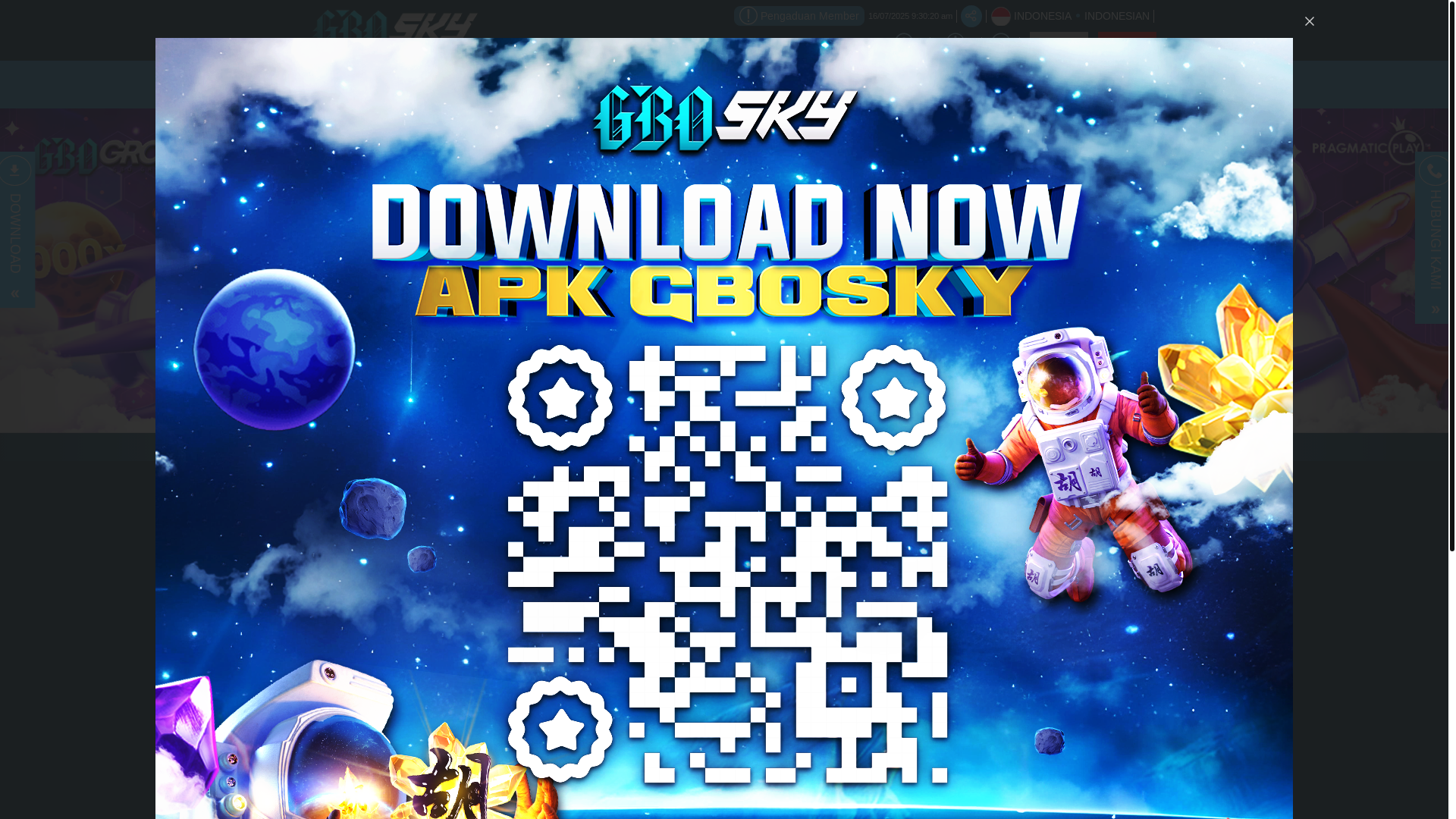 website screenshot of https://gbosky15.my/