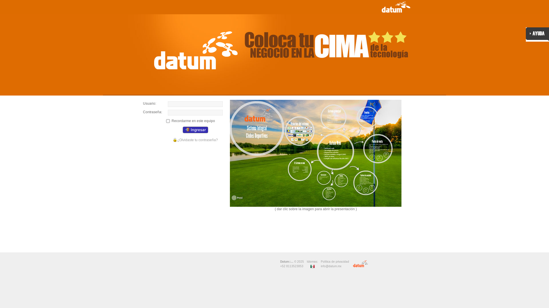 website screenshot of https://datumclubdeempresariosbc.com/