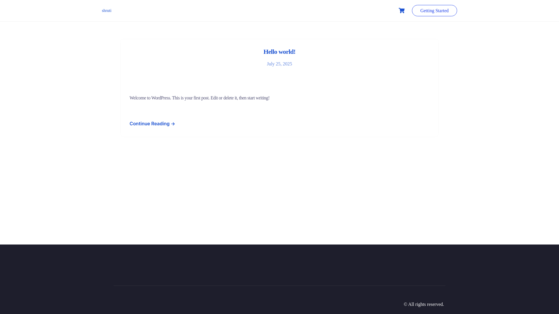 website screenshot of https://shrutibamane.online/
