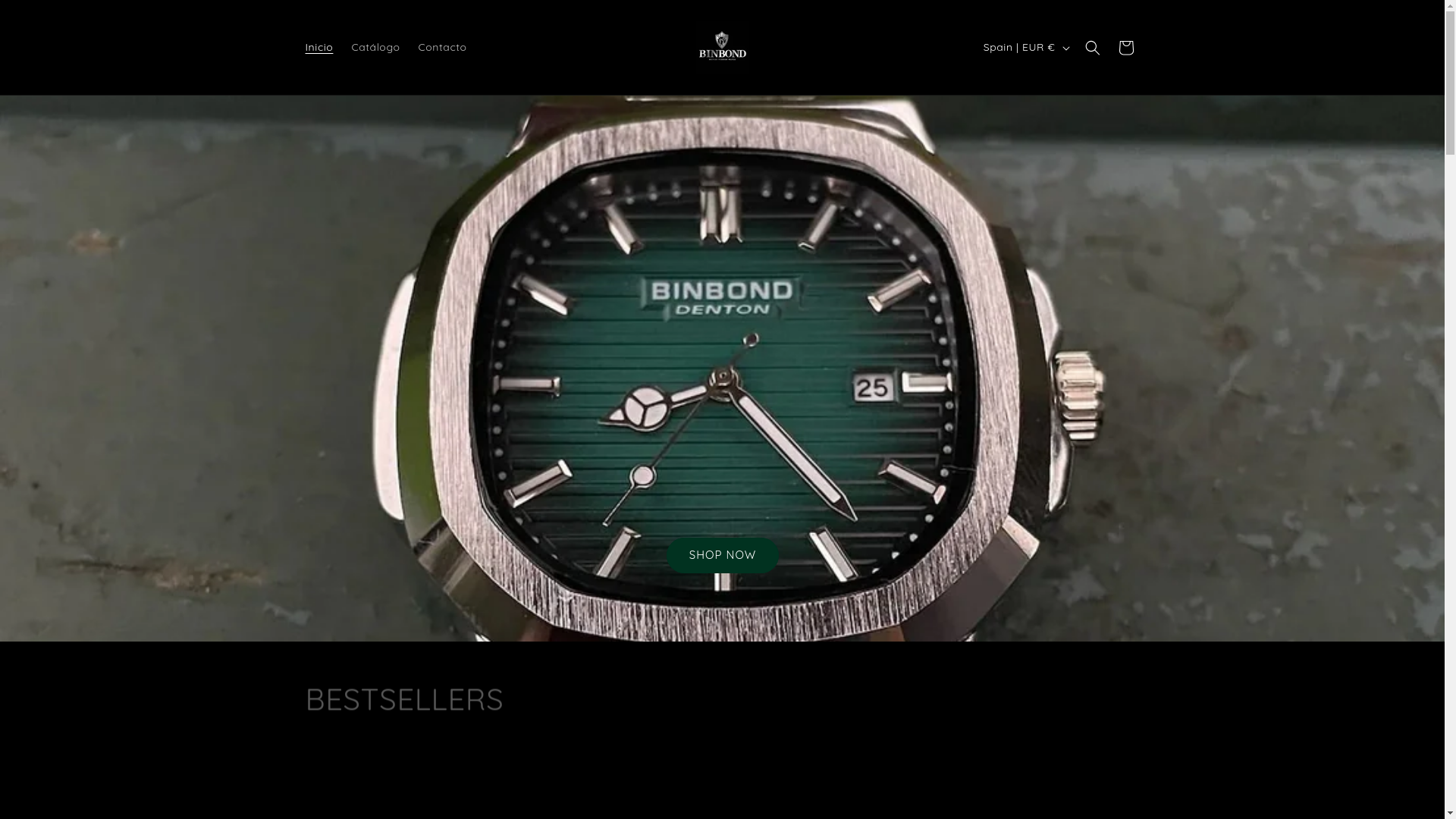 website screenshot of https://louisbinbond.shop/