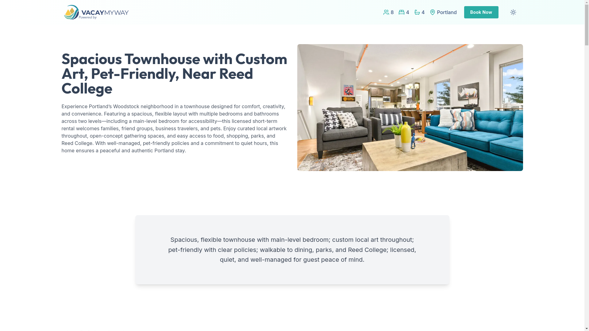 website screenshot of https://inspiredwoodstock.house/