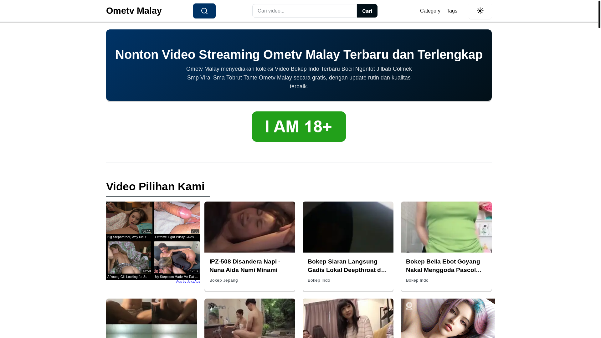 website screenshot of https://ometvmalay.pages.dev/