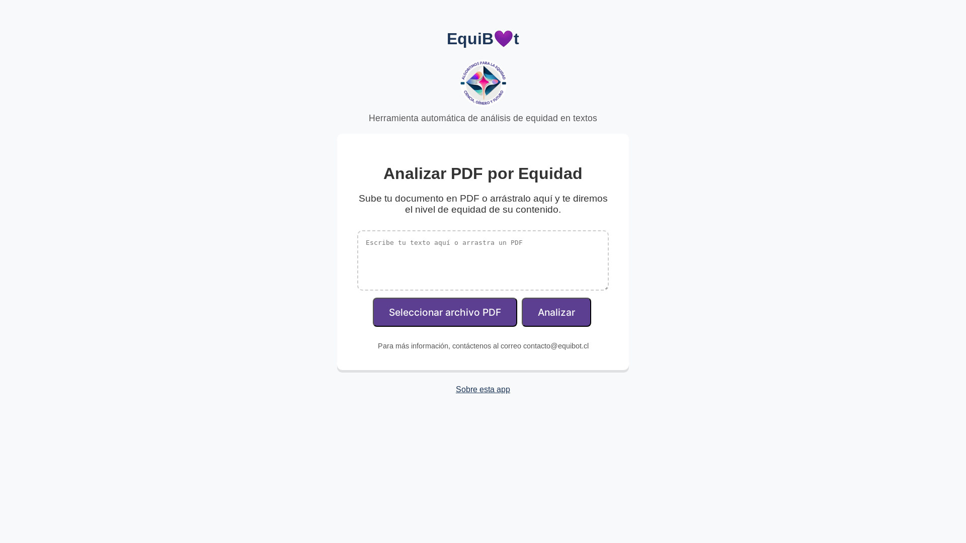 website screenshot of https://equibot.cl/