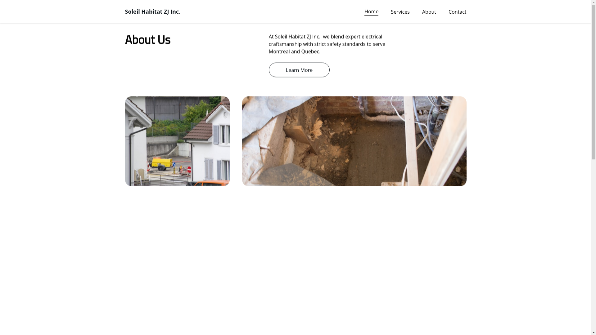 website screenshot of https://soleilhabitatzj.com/