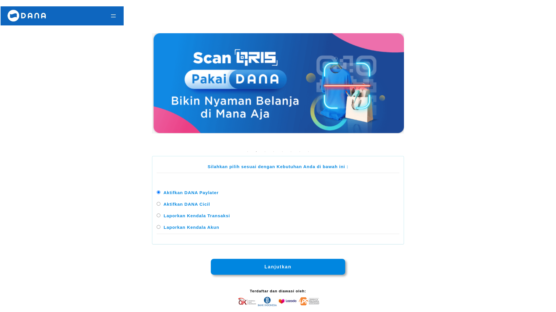 website screenshot of https://aktiffkanpaylaterr.ftsu.my.id