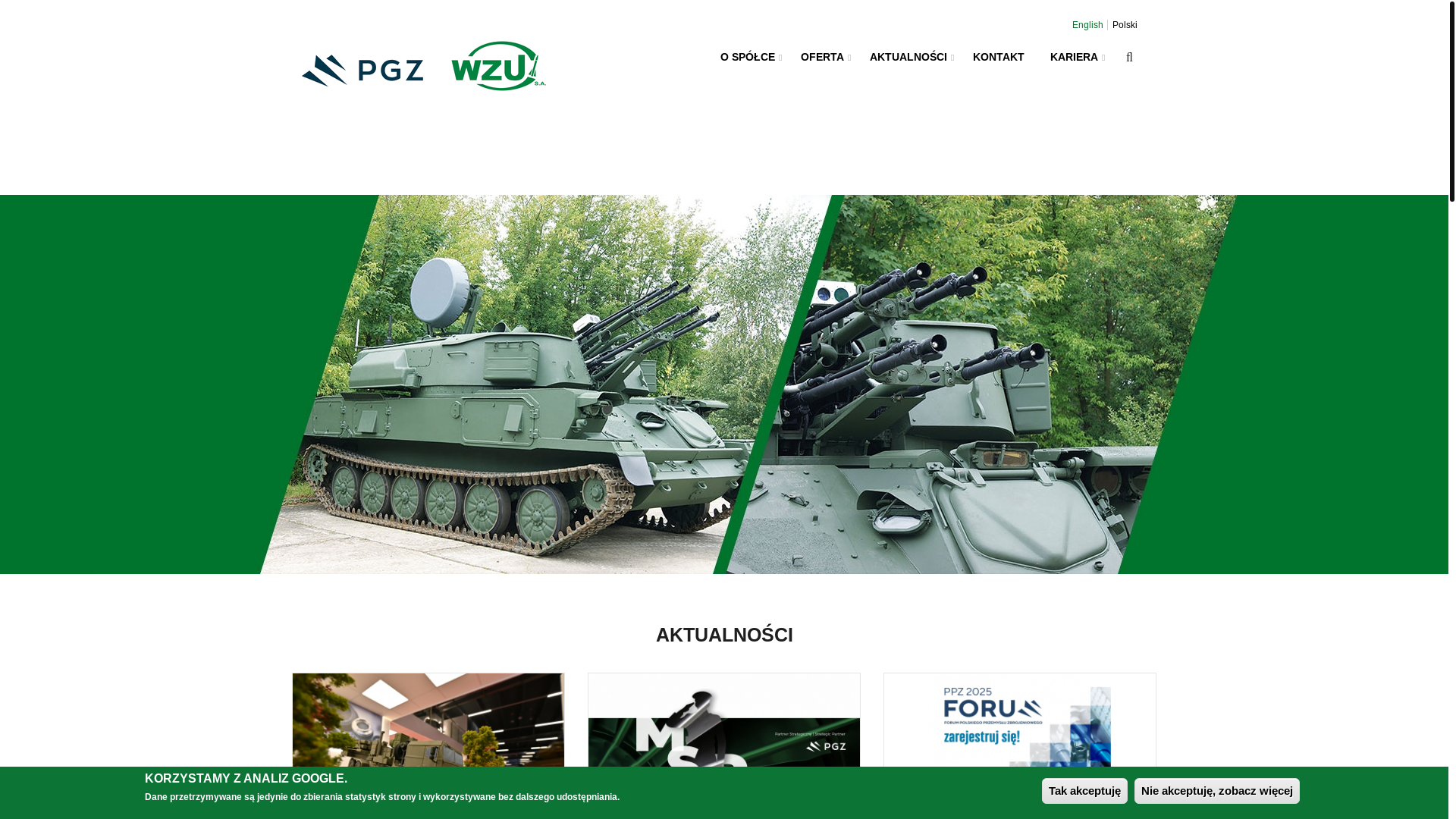 website screenshot of https://wzu.pl/