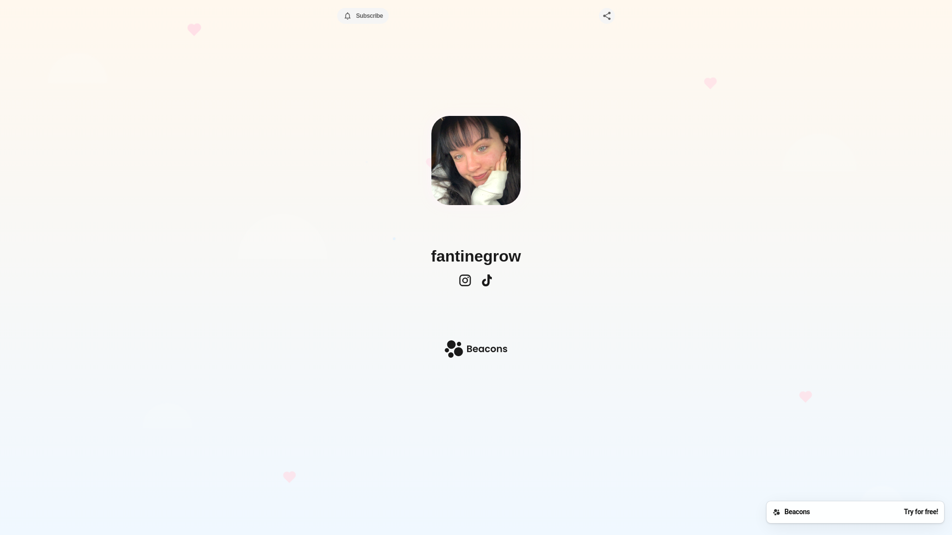 website screenshot of https://fantinegrow.com/