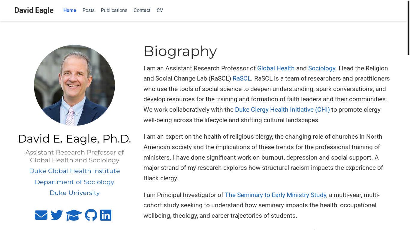 website screenshot of https://www.davideagle.org/