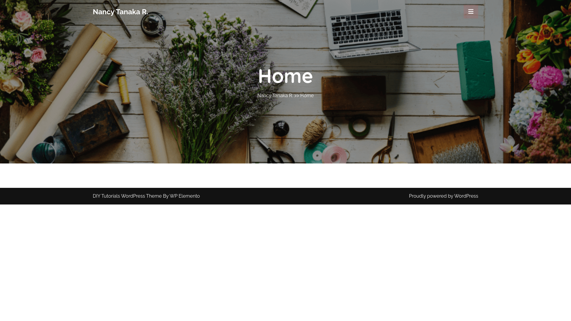 website screenshot of https://nancytanakar.pages.dev/