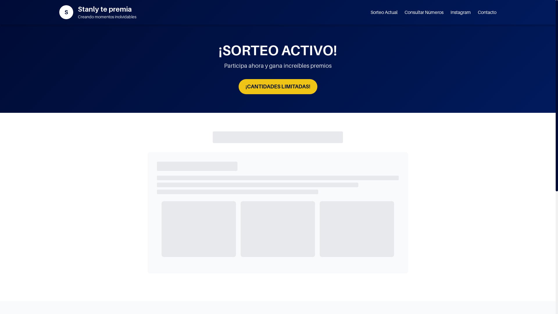 website screenshot of https://stanlytepremia.com/