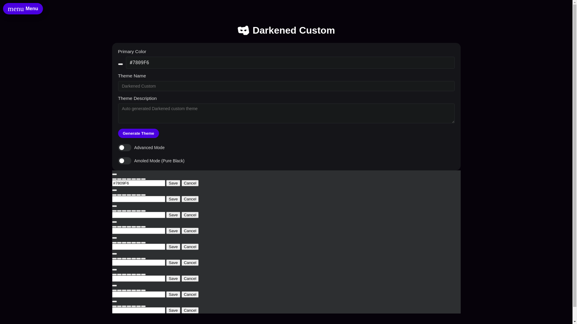 website screenshot of https://darkened-custom.pages.dev/