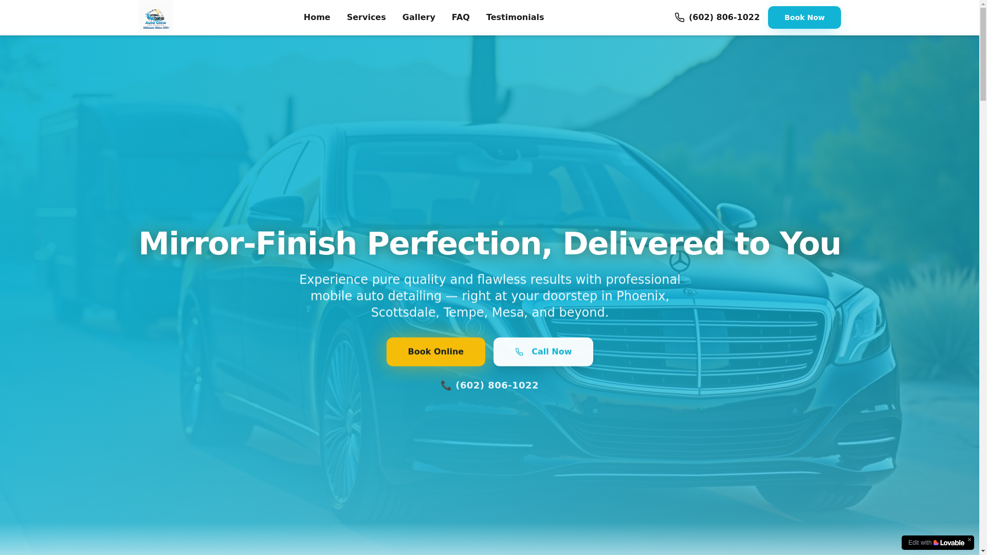website screenshot of https://autoglowcardetailingco.site/