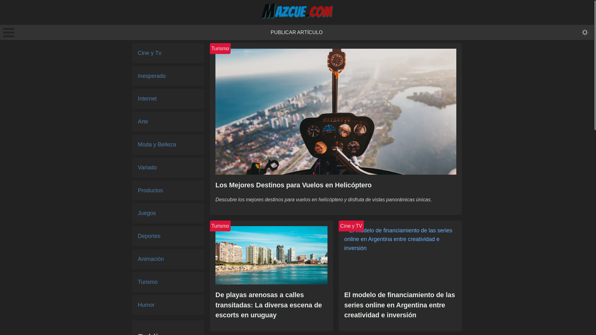 website screenshot of https://mazcue.pages.dev/