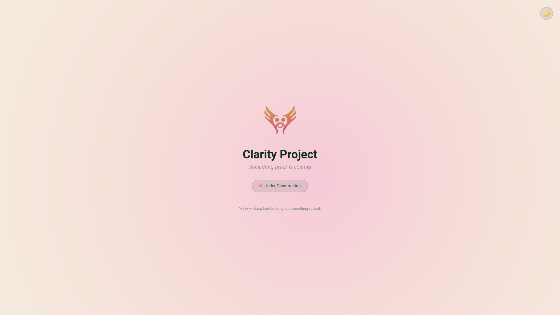 website screenshot of https://clarityproject.co.za/