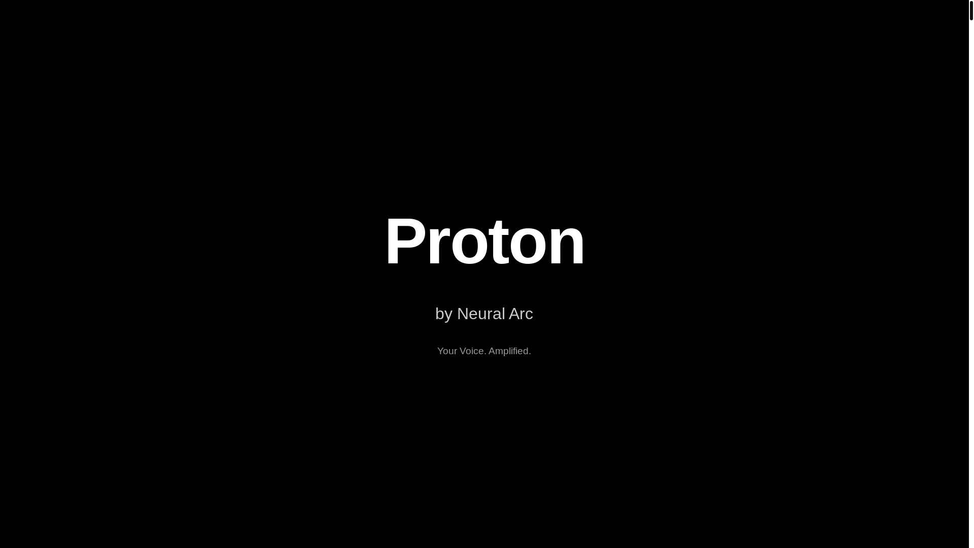 website screenshot of https://proton-neural-arc.pages.dev/