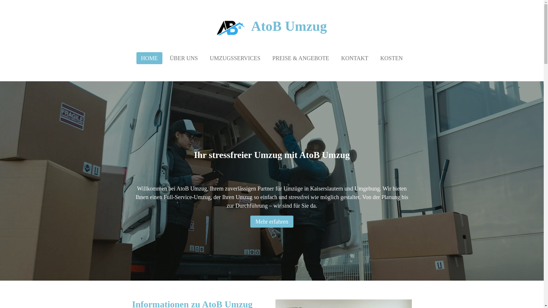 website screenshot of https://atobumzug.com/