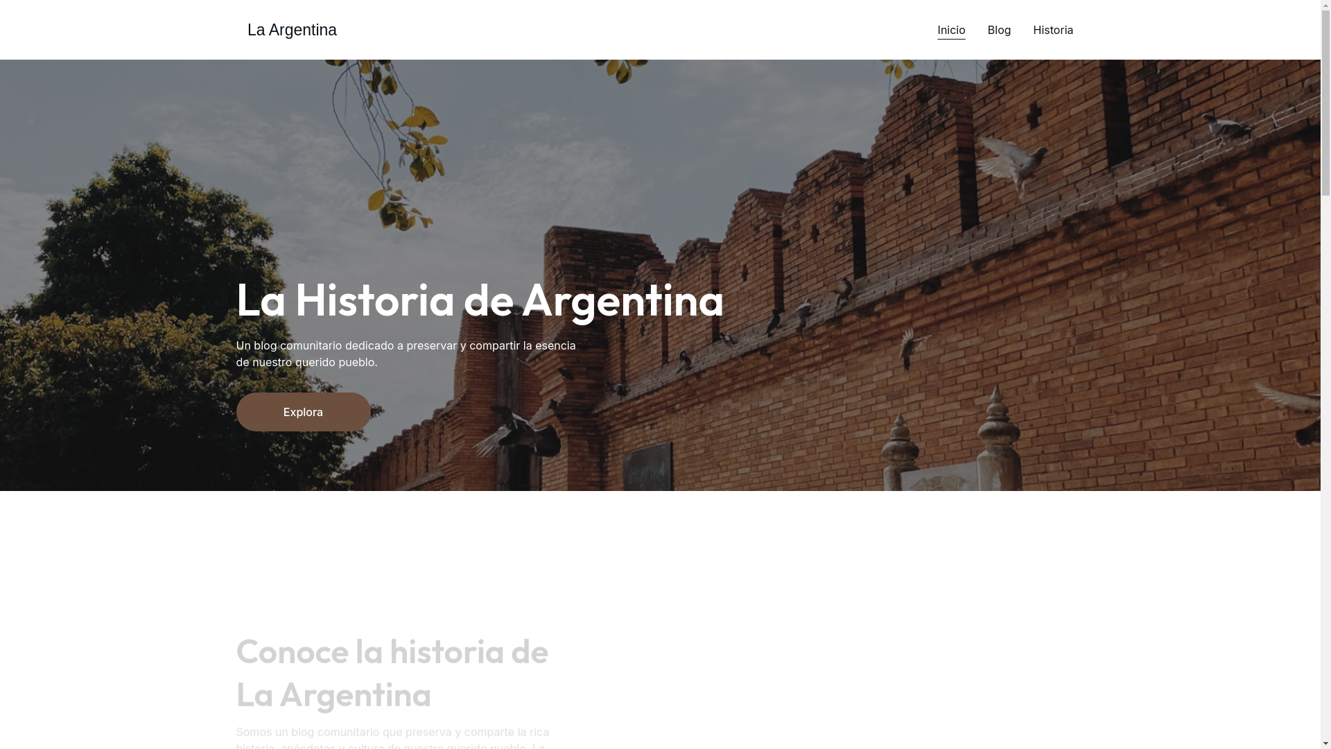 website screenshot of https://la-argentina.blog/