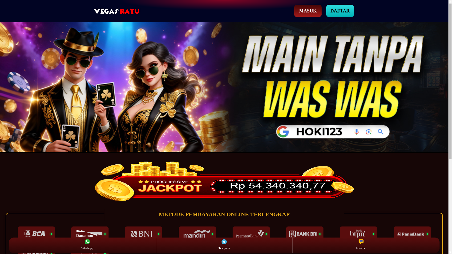 website screenshot of https://vegasratu.com/