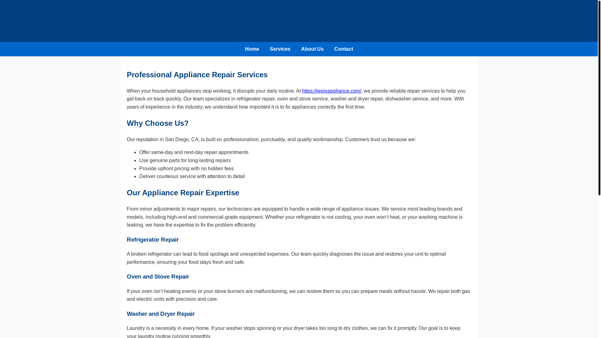 website screenshot of https://expert-appliance-repair-san-diego-ca.pages.dev/