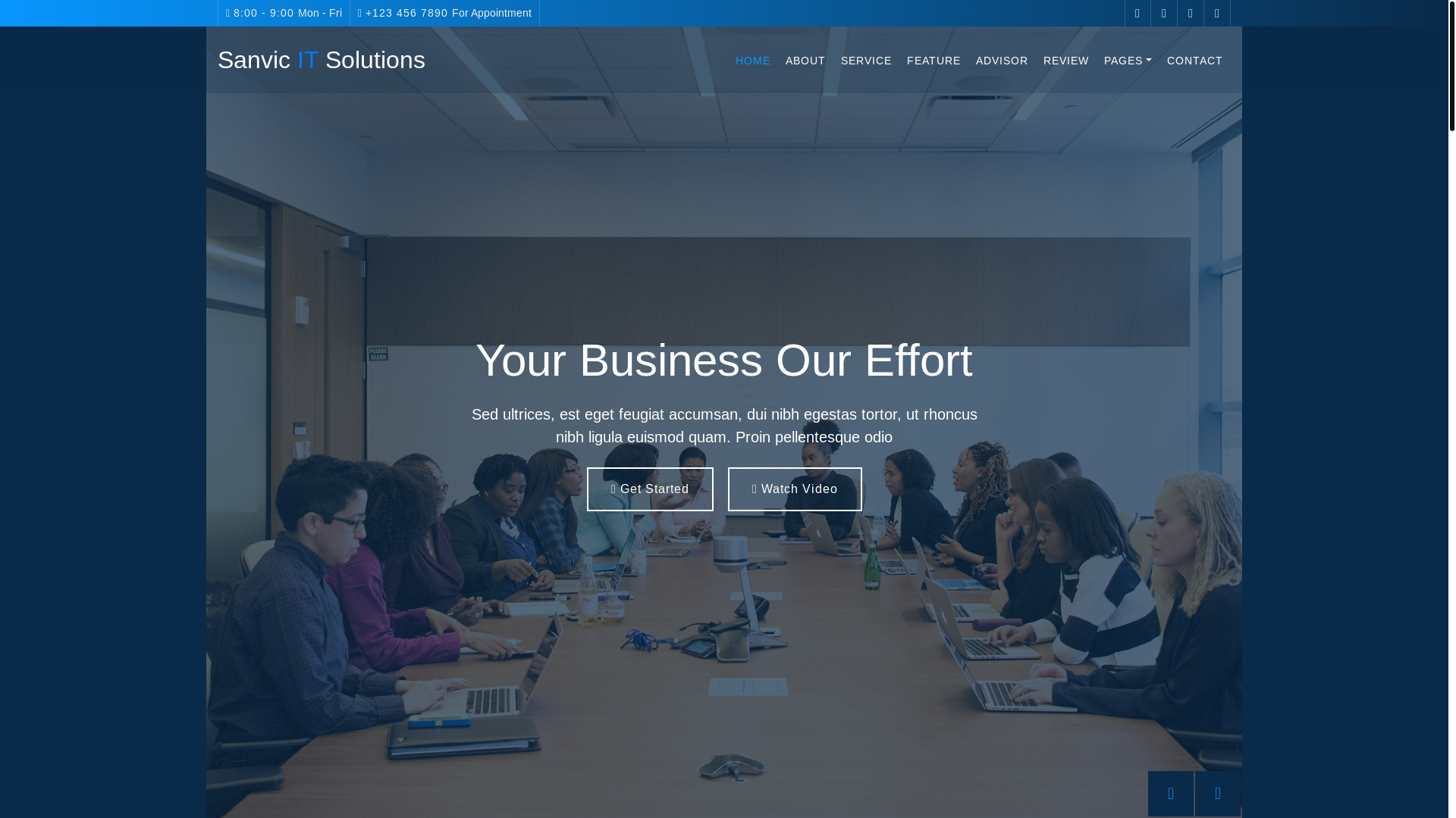 website screenshot of https://sanvicitsolutions.co.za/