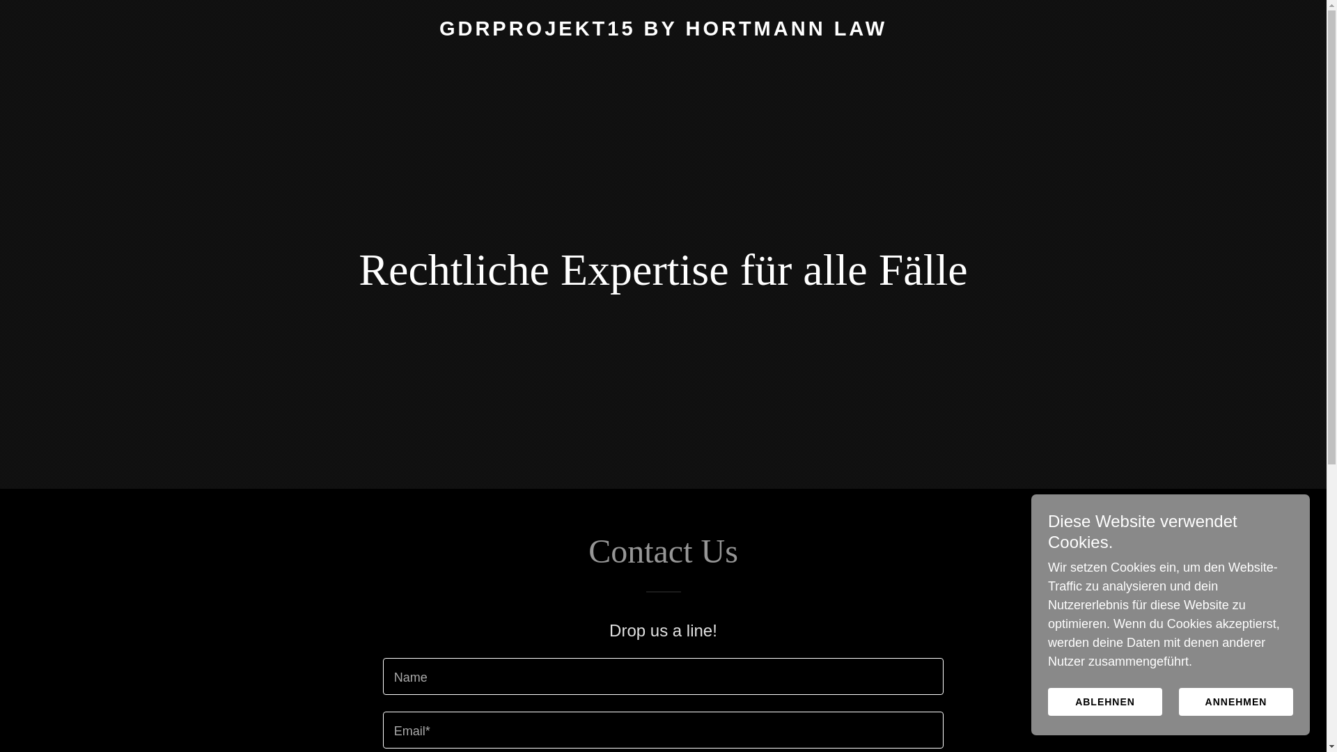 website screenshot of https://gdprojekt15.com/