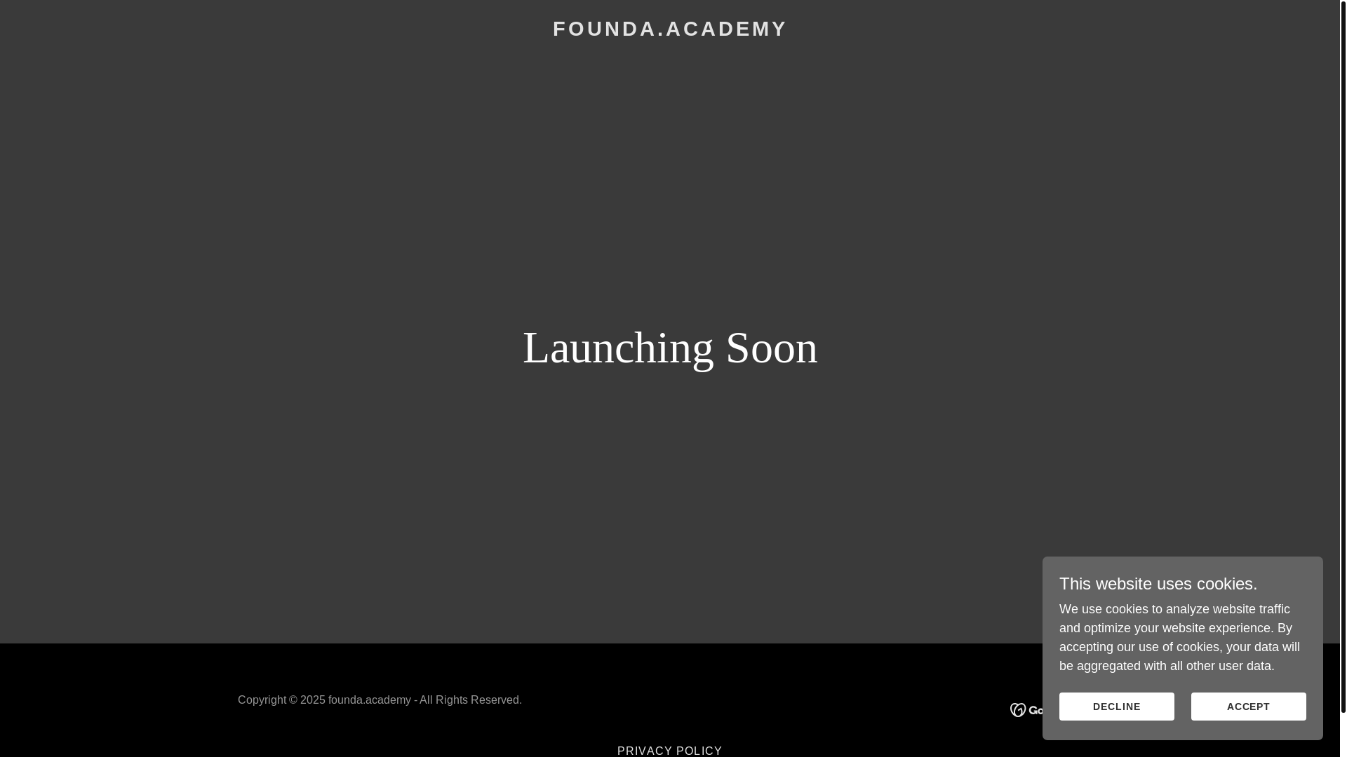 website screenshot of https://founda.academy/