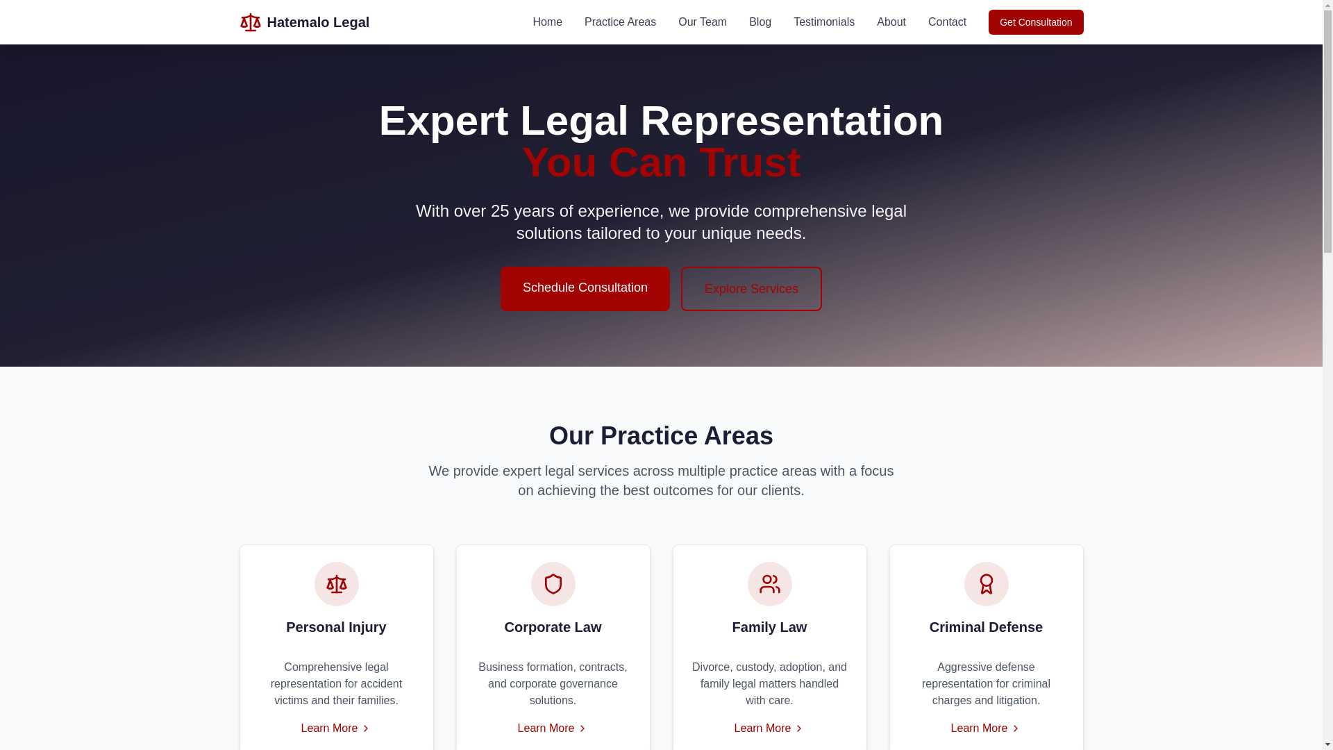 website screenshot of https://haatemalo-client.pages.dev/