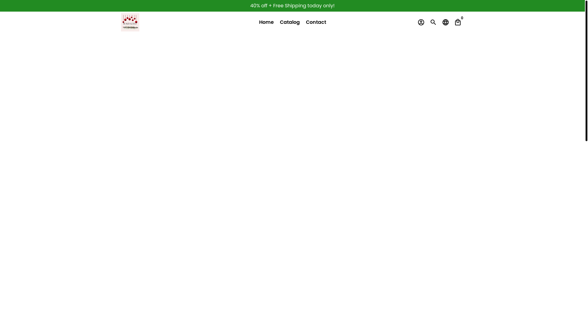 website screenshot of https://holidazzle.shop/