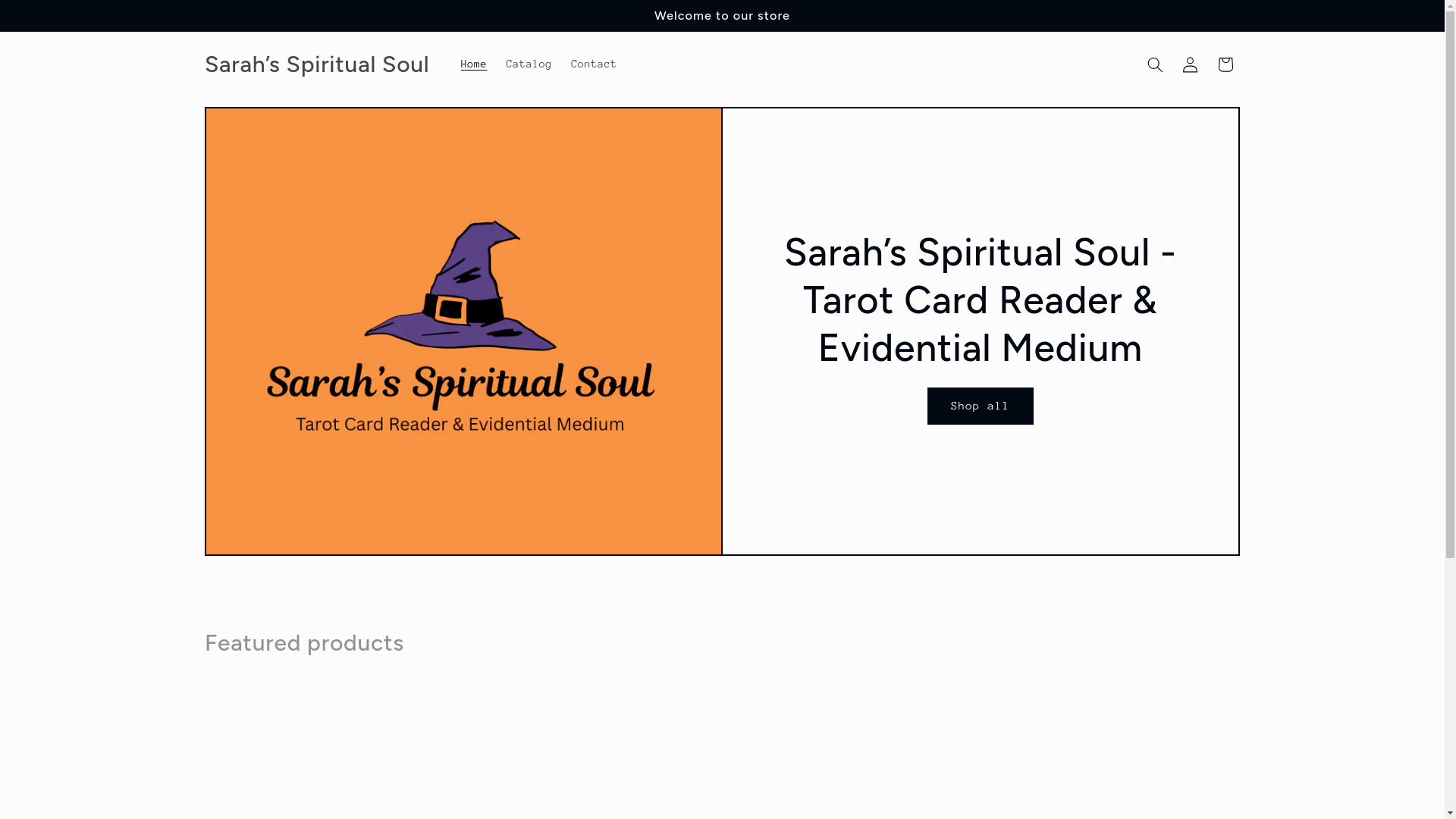 website screenshot of https://sarahsspiritualsoul.com/